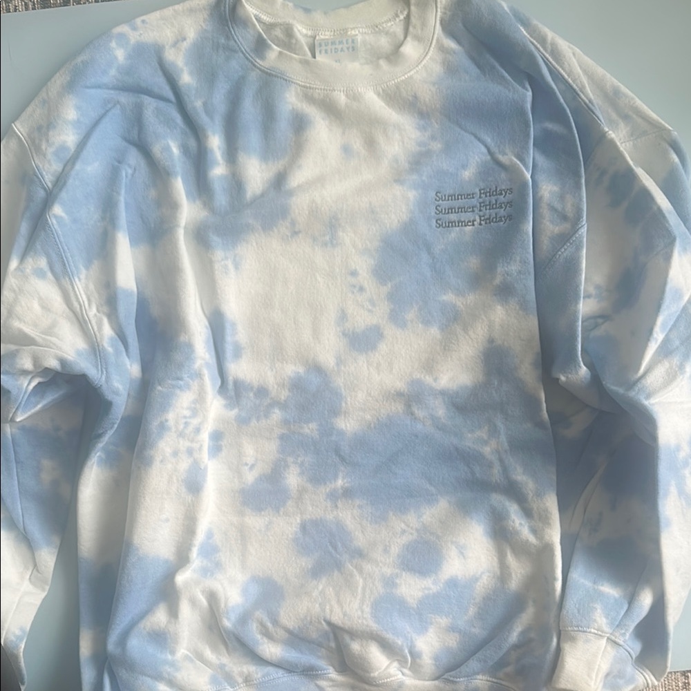 Summer Fridays blue cloud Sweatshirt